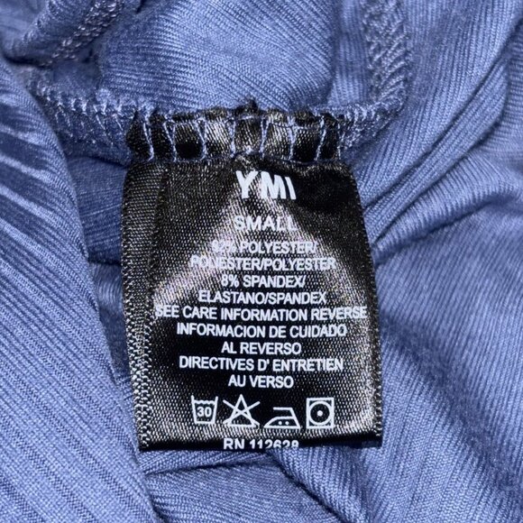 NWT YMI Collections Sexy Wrap Top Sz S V-Neck Long Sleeve Tie Front Ribbed Knit - Picture 3 of 4